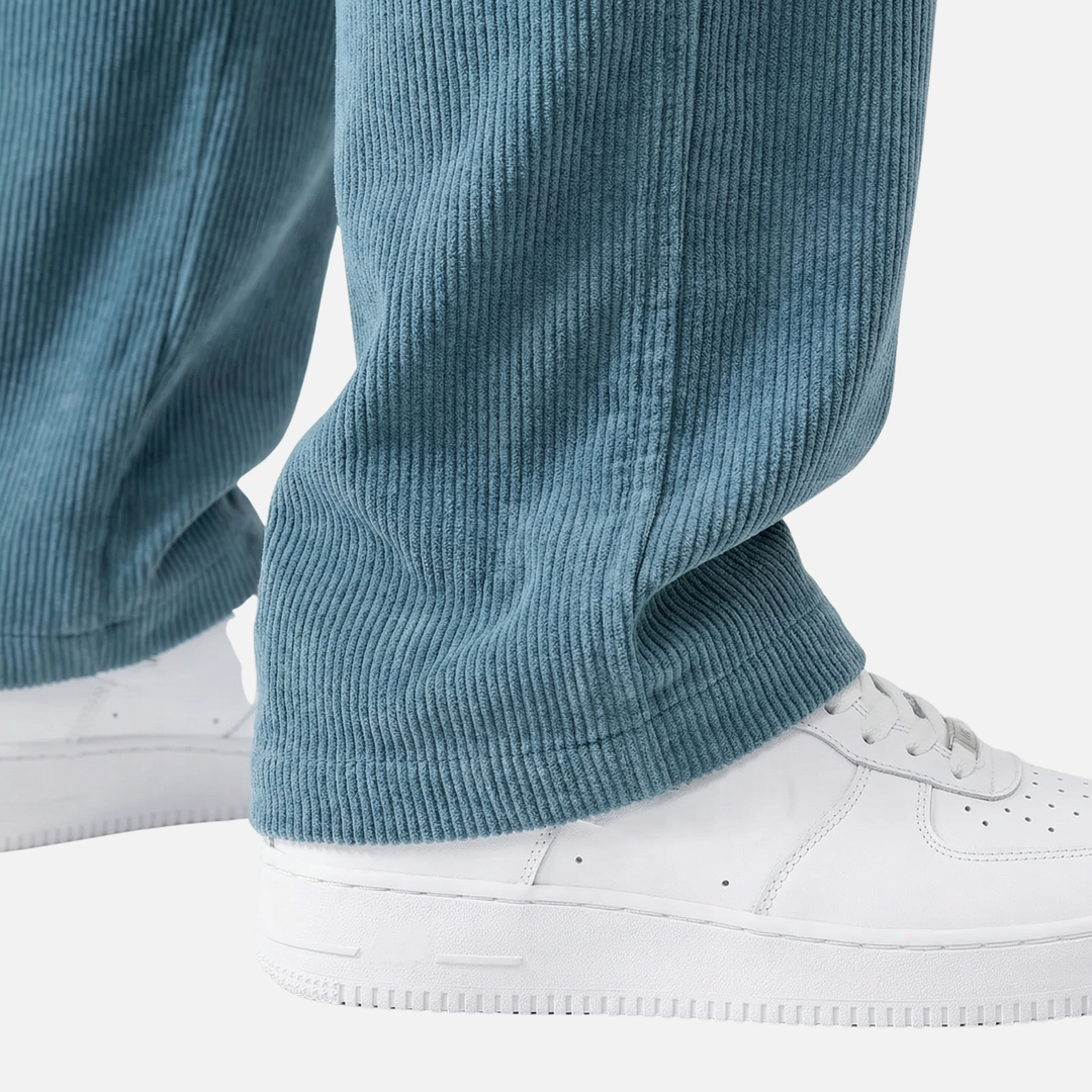Leichte Casual Cordhose mit Kordelzug und Taschen für Herren
