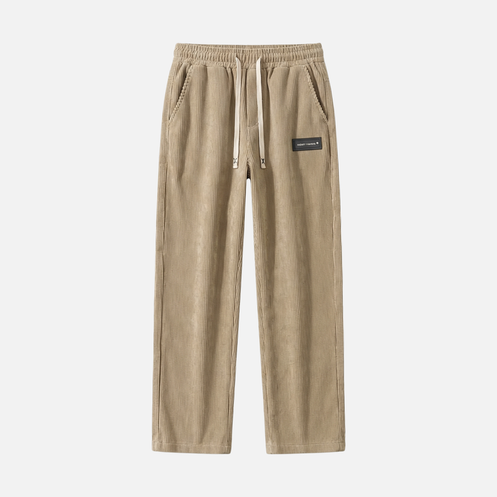Leichte Casual Cordhose mit Kordelzug und Taschen für Herren