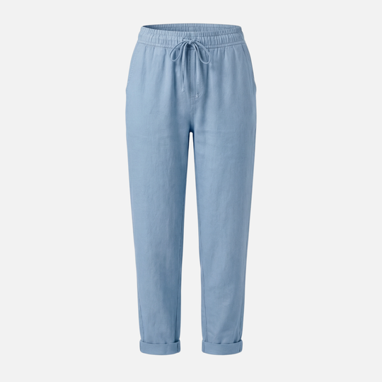 Leichte Sommer Leinenhose mit Stretch Regular Fit für Damen