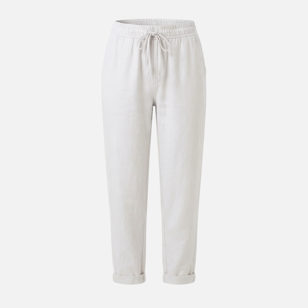Leichte Sommer Leinenhose mit Stretch Regular Fit für Damen
