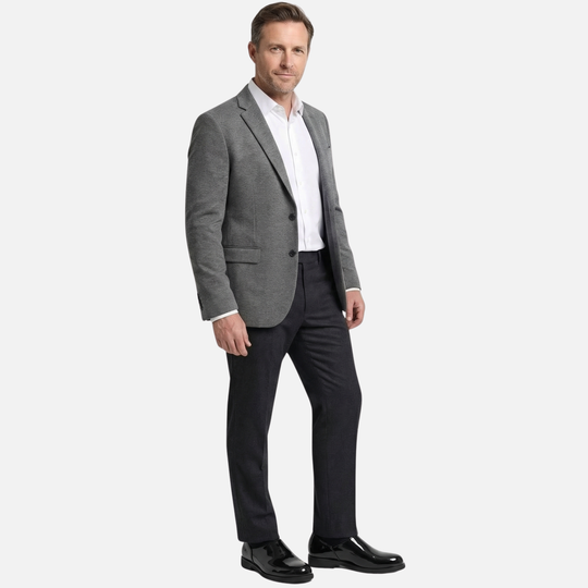 Leichte Hochglanz-Synthetik schmale Loafer mit Blockabsatz für Herren