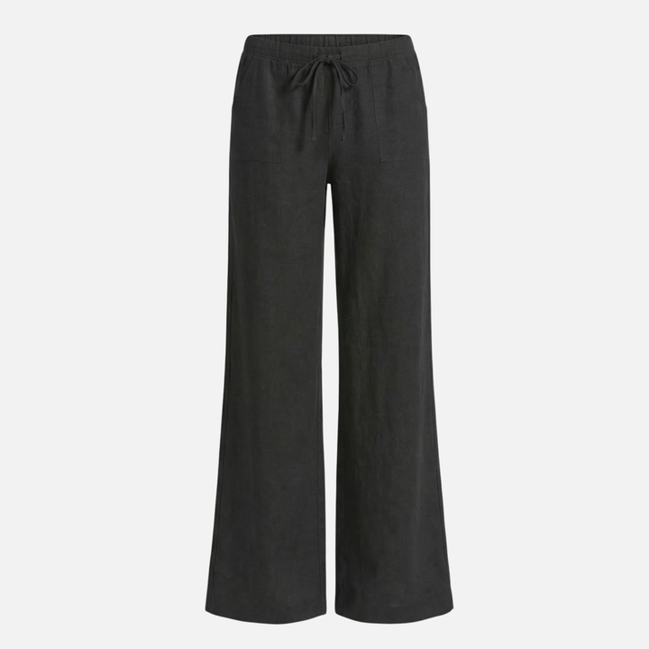 Leichte Sommer Oversize Leinenhose mit Kordelzug für Damen