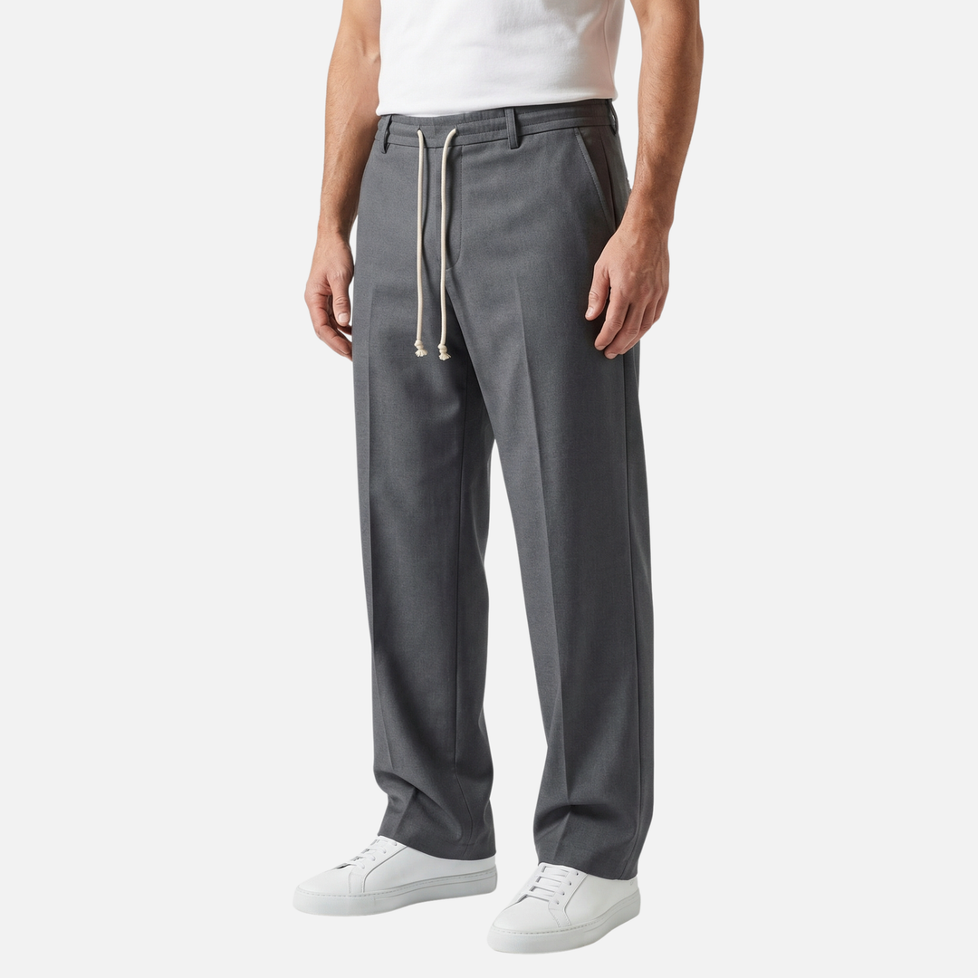 Leichte atmungsaktive Stoffhose mit modernem Schnitt für Herren