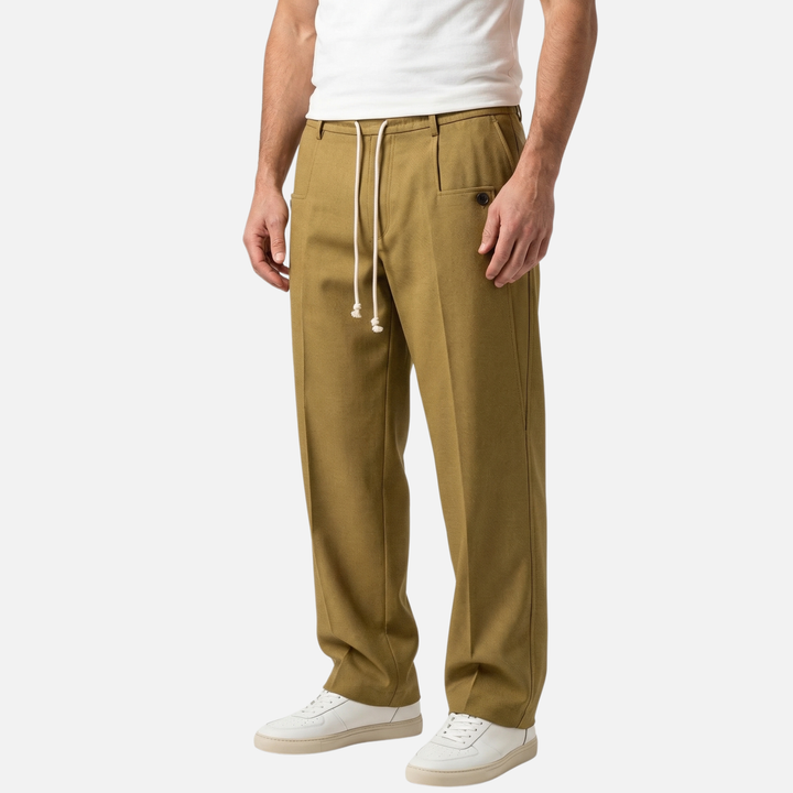 Leichte atmungsaktive Stoffhose mit modernem Schnitt für Herren