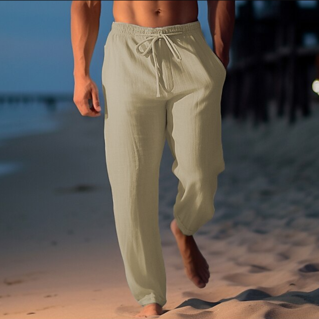 Leinen-Strandhosen für Herren | Sommer