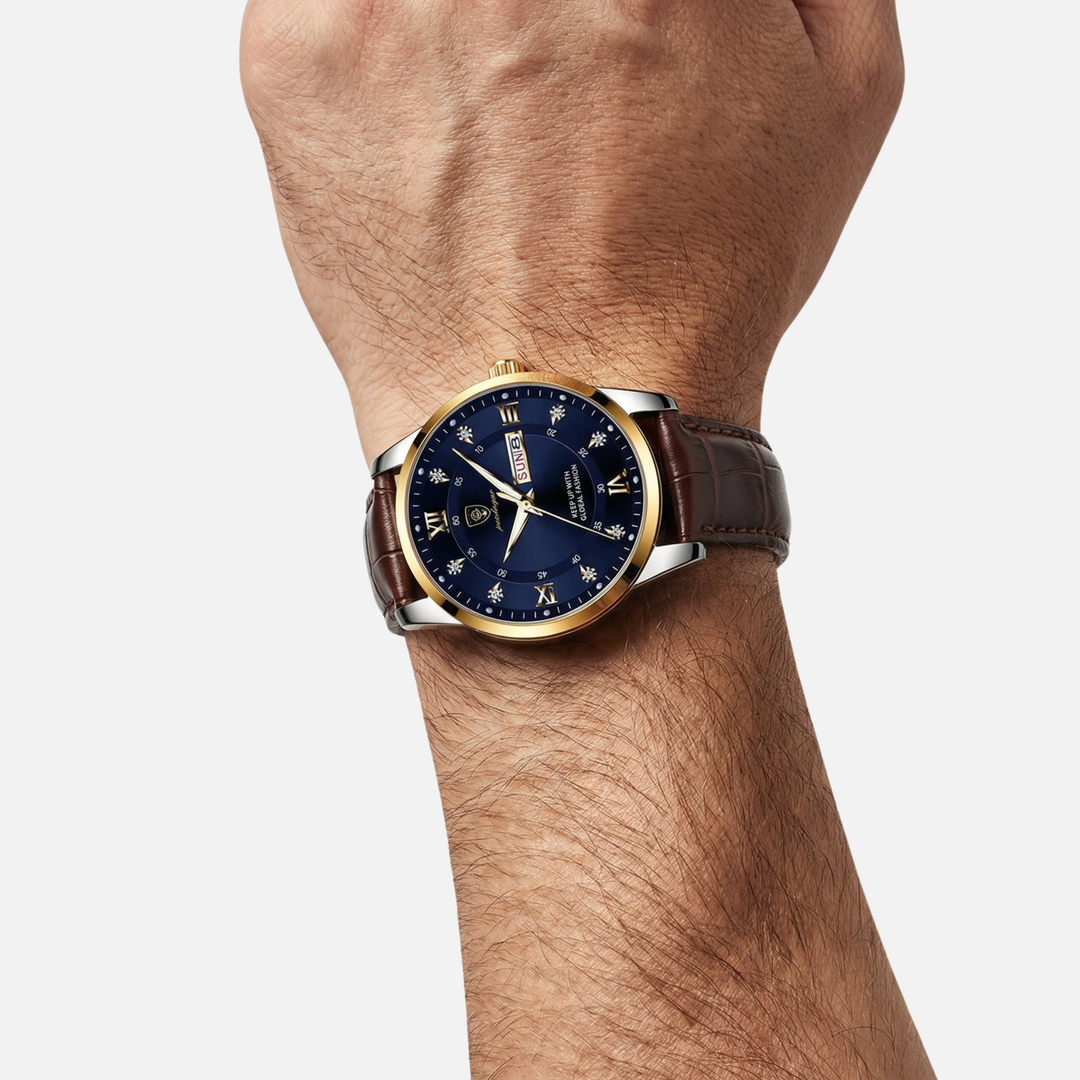 Leuchtende Uhr im Militärstil für Herren