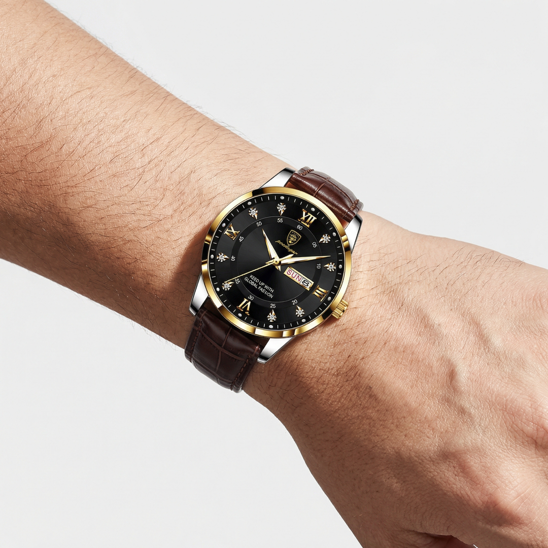 Leuchtende Uhr im Militärstil für Herren