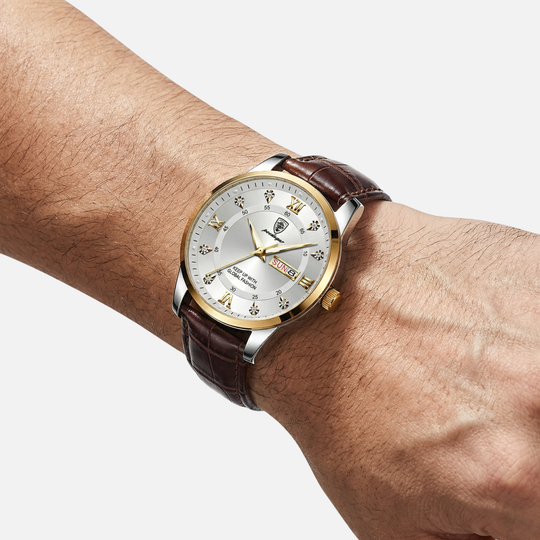 Leuchtende Uhr im Militärstil für Herren