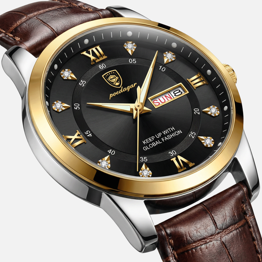 Leuchtende Uhr im Militärstil für Herren