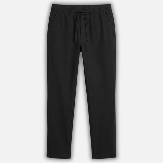 Linen Hose mit Elastischem Bund und Seitentaschen für Männer