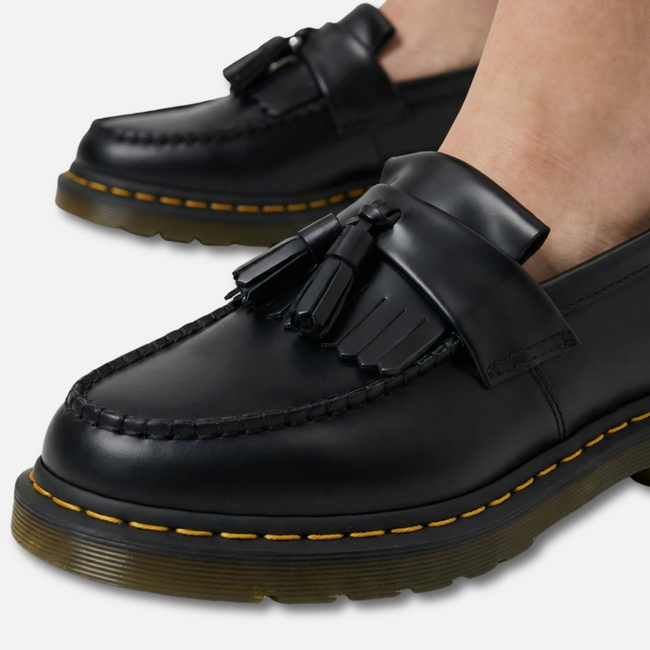Loafers with Tassel Detail and Polished Surface for Men