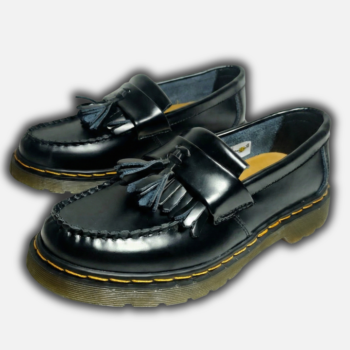 Loafers with Tassel Detail and Polished Surface for Men
