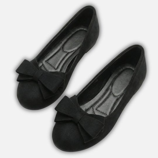 Loafer mit Schleifen Detail und abgerundeter Spitze für Damen