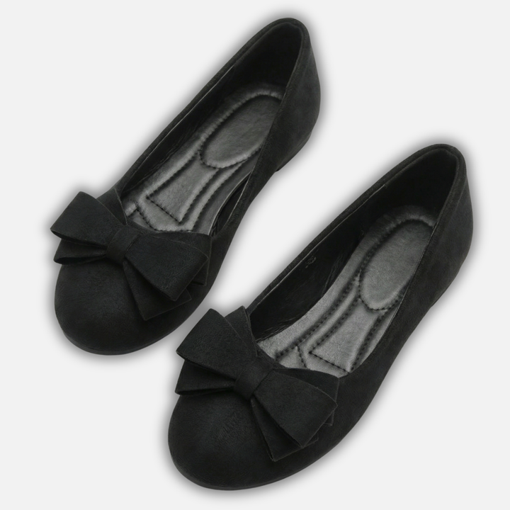 Loafers with Bow Detail and Rounded Toe for Women