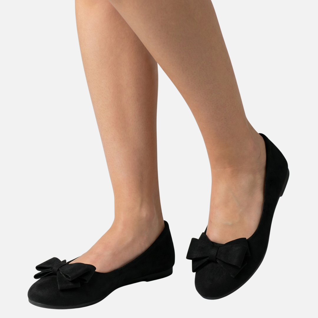 Loafer mit Schleifen Detail und abgerundeter Spitze für Damen