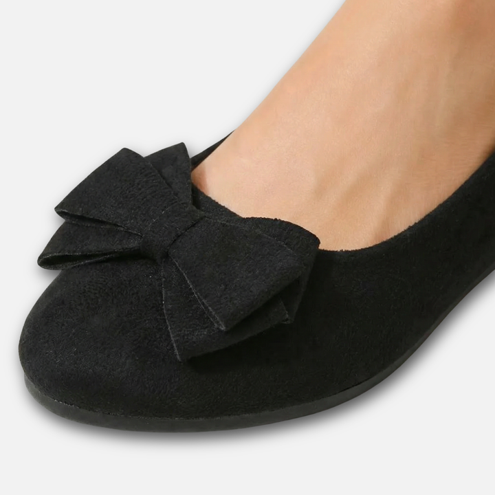 Loafers with Bow Detail and Rounded Toe for Women