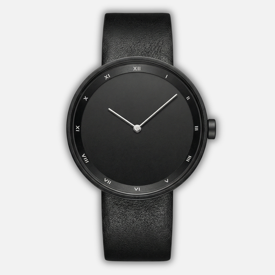 Minimalistische Armbanduhr mit rundem Zifferblatt für Herren