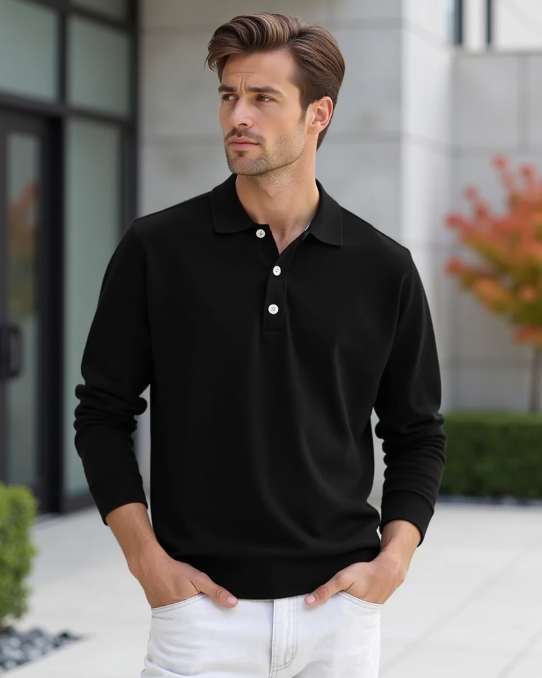 Cecole_Langarm_Poloshirt_mit_Knopfleistenkragen_f_r_Herren_3