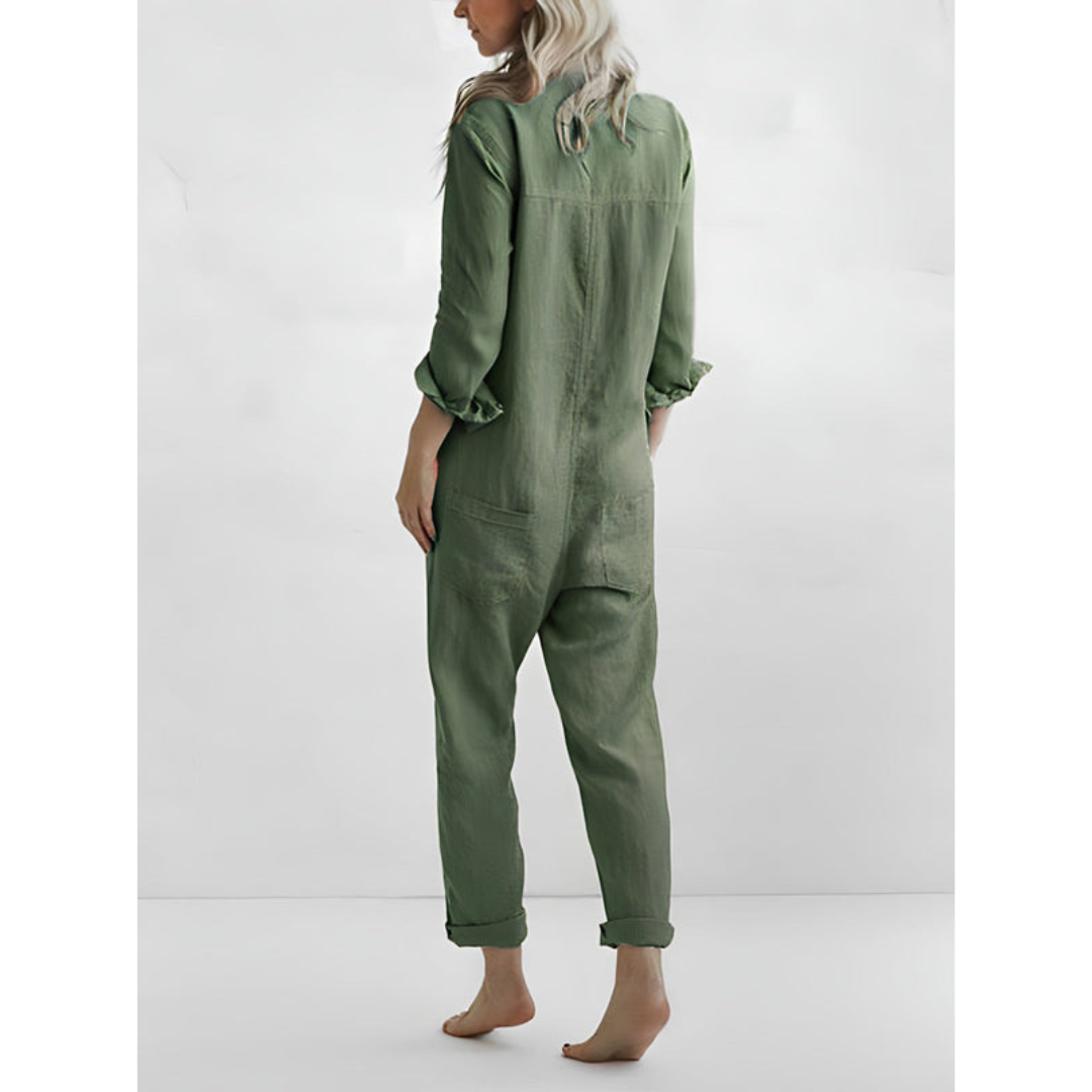 Overall mit Kragen für Damen | Lange Ärmel