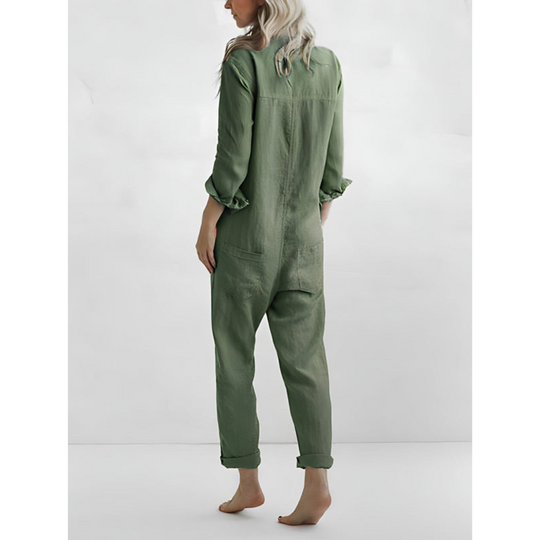 Overall mit Kragen für Damen | Lange Ärmel