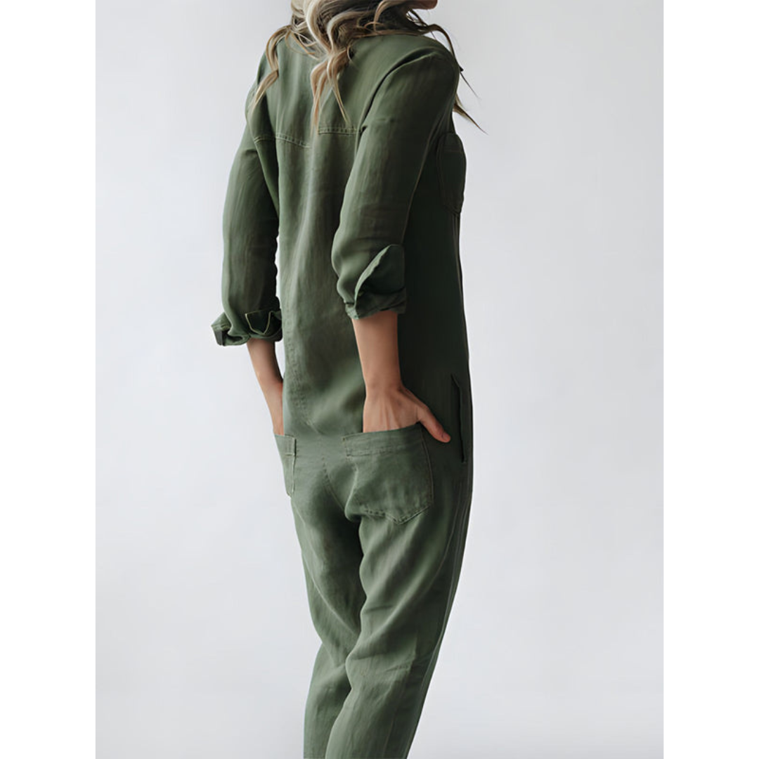 Overall mit Kragen für Damen | Lange Ärmel