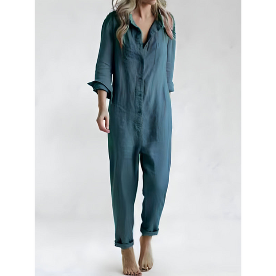 Overall mit Kragen für Damen | Lange Ärmel