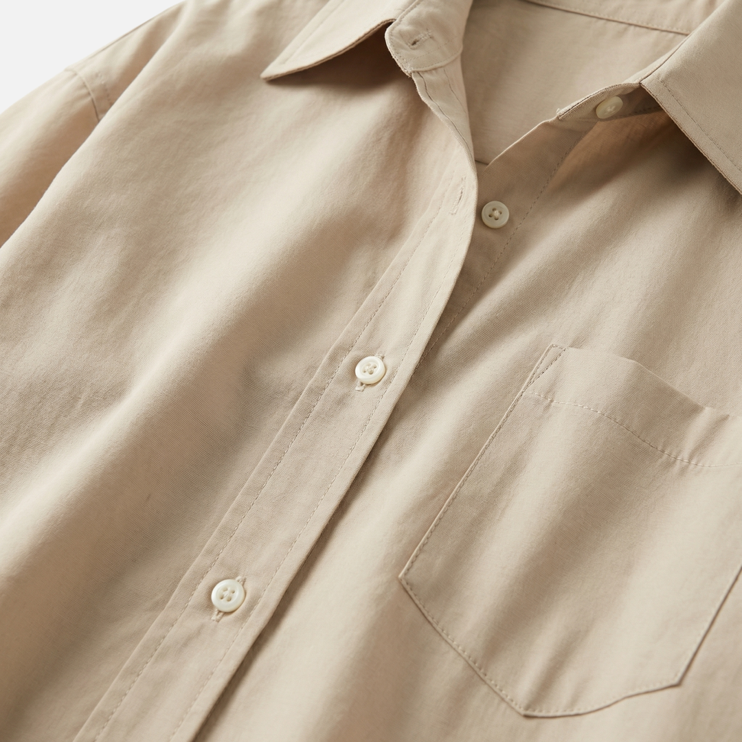 Oversize Baumwollbluse – Lockere Passform für Damen