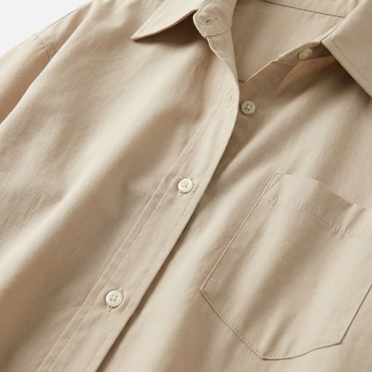 Oversize Baumwollbluse – Lockere Passform für Damen