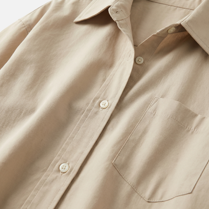 Oversize Baumwollbluse – Lockere Passform für Damen