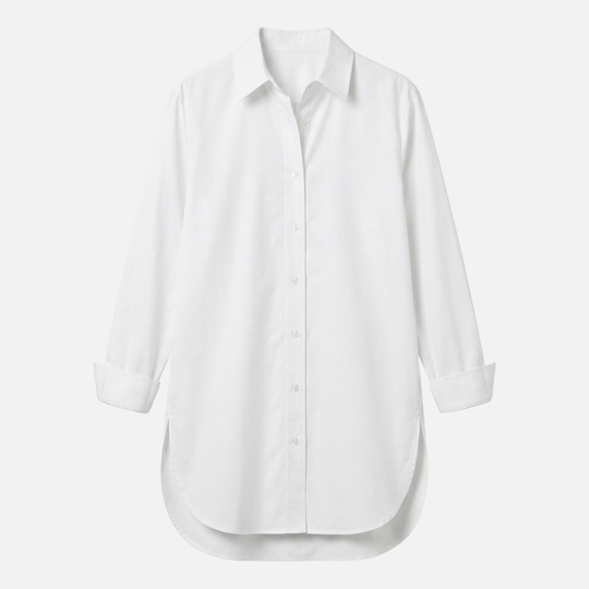 Oversize Baumwollbluse – Lockere Passform für Damen