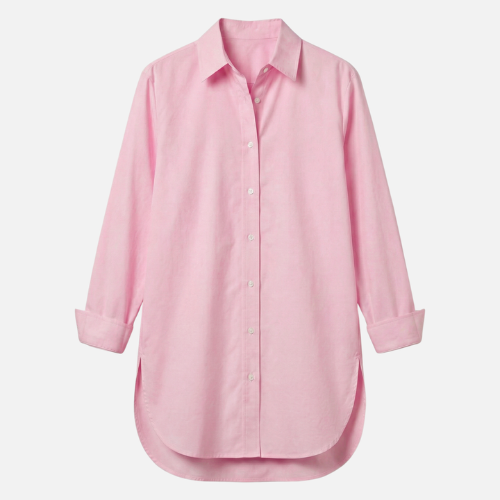 Oversize Baumwollbluse – Lockere Passform für Damen