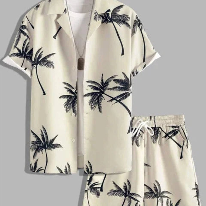 Męski zestaw z motywem palm | Lato