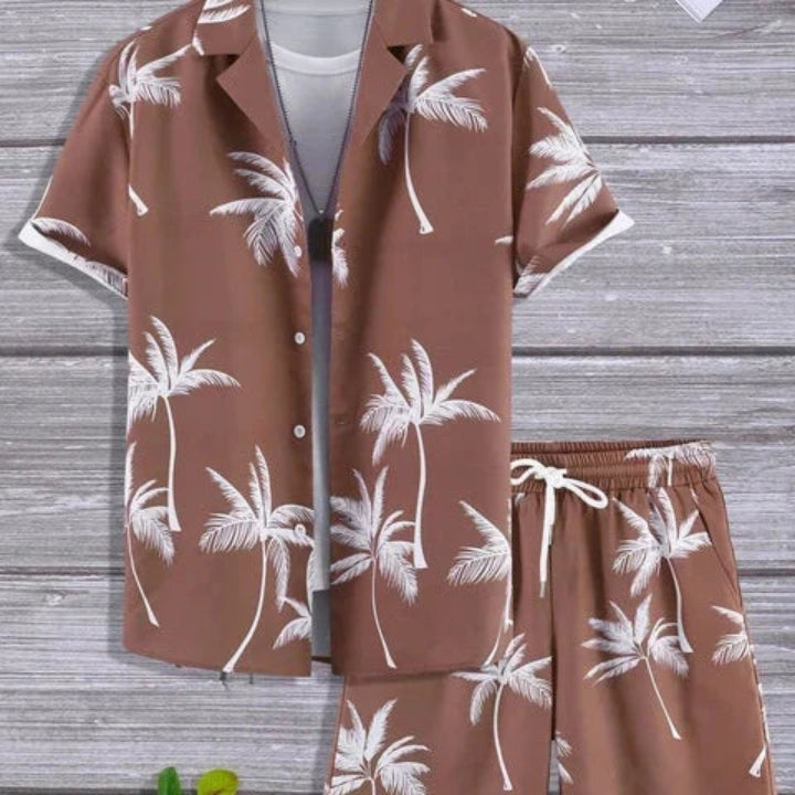 Męski zestaw z motywem palm | Lato
