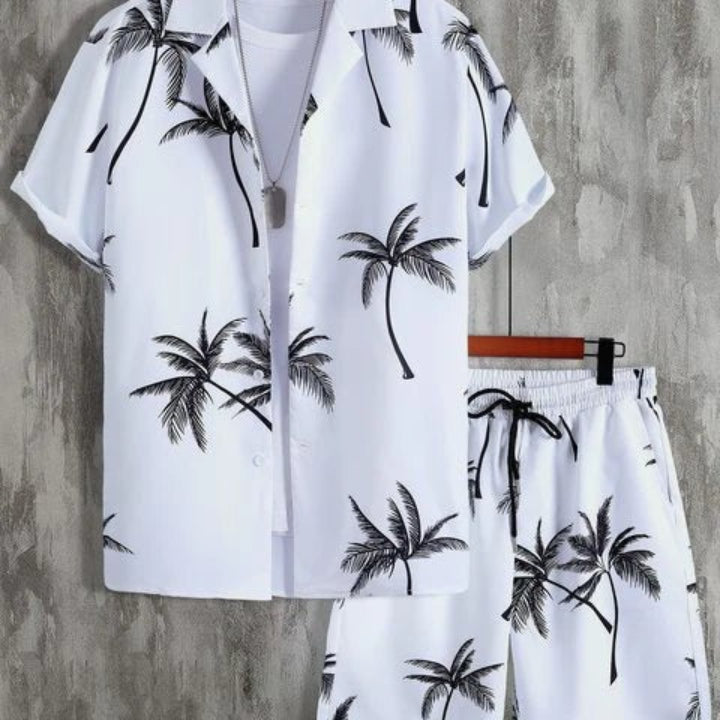 Męski zestaw z motywem palm | Lato