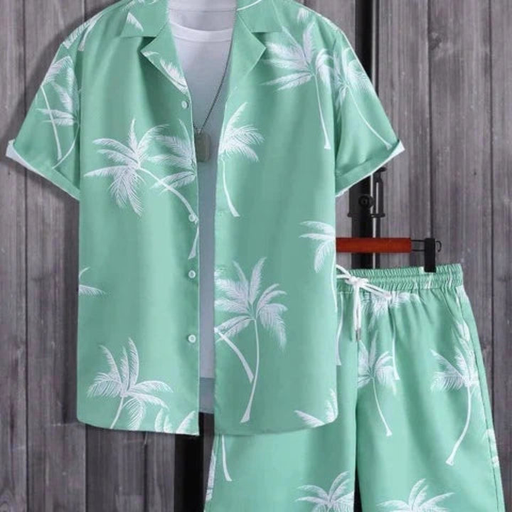 Męski zestaw z motywem palm | Lato
