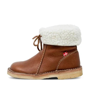 Pelzgefütterte Damenstiefel | Runde Zehe