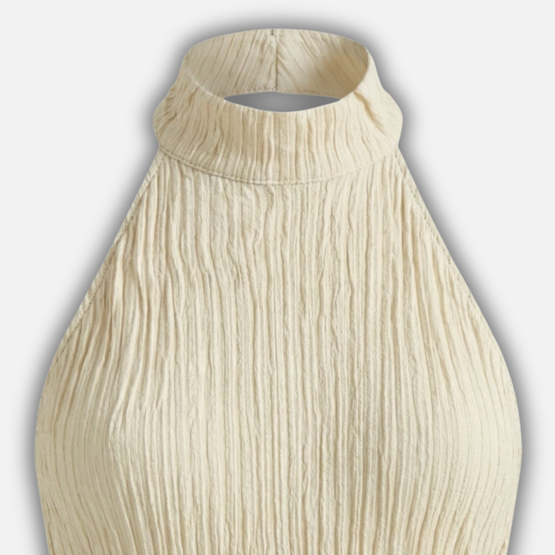 Plissee Set mit Neckholder-Ausschnitt für Damen