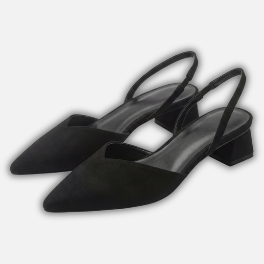 Pumps mit spitzer Zehenpartie und Fersriemen für Frauen