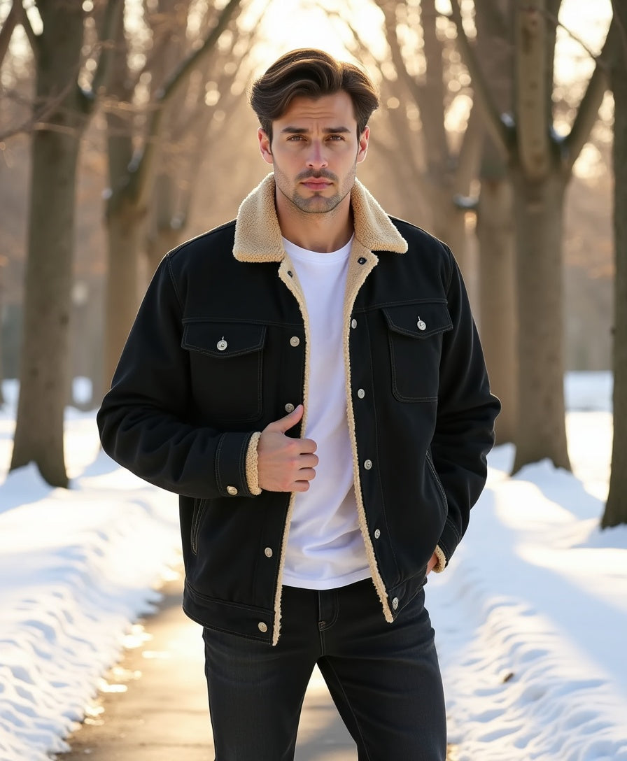 Regular Fit Jacke mit Brustklappen für Männer