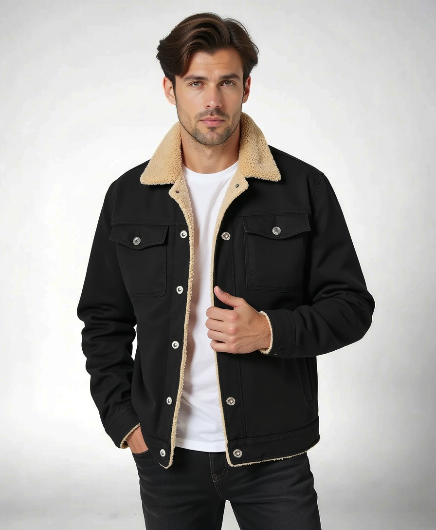 Regular Fit Jacke mit Brustklappen für Männer