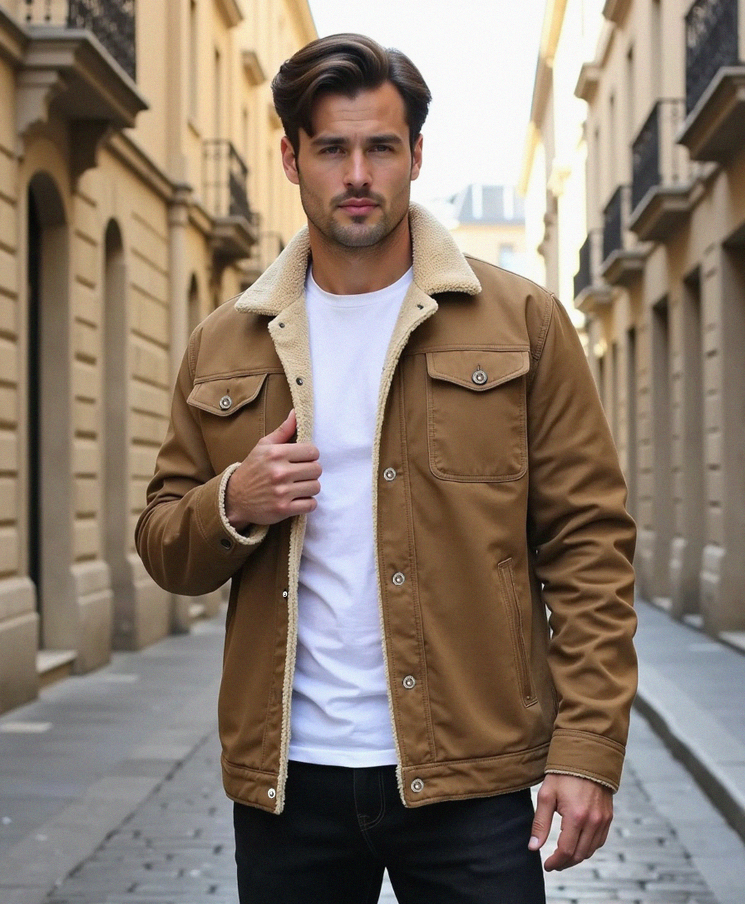 Regular Fit Jacke mit Brustklappen für Männer