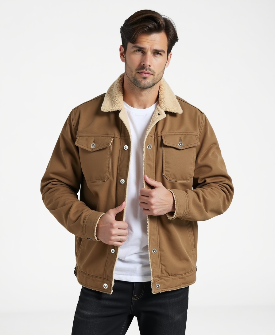 Regular Fit Jacke mit Brustklappen für Männer