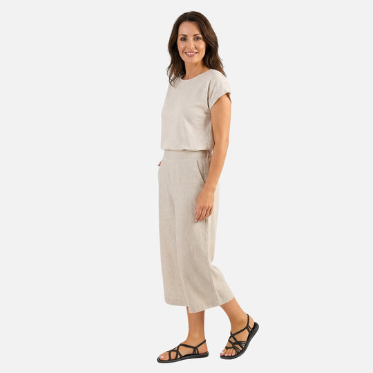 Geflochtene Sandalen mit verstellbarem Knöchelriemen für Damen