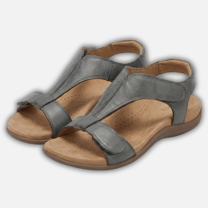 Sandalen mit verstellbaren Riemen und gepolsterter Sohle für Damen