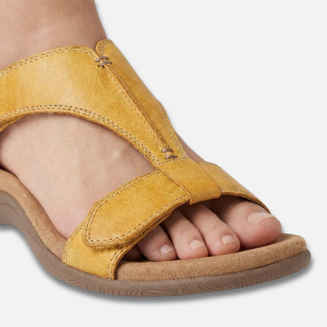 Sandalen mit verstellbaren Riemen und gepolsterter Sohle für Damen