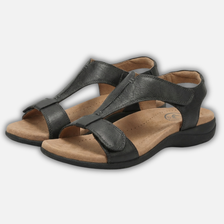 Sandalen mit verstellbaren Riemen und gepolsterter Sohle für Damen