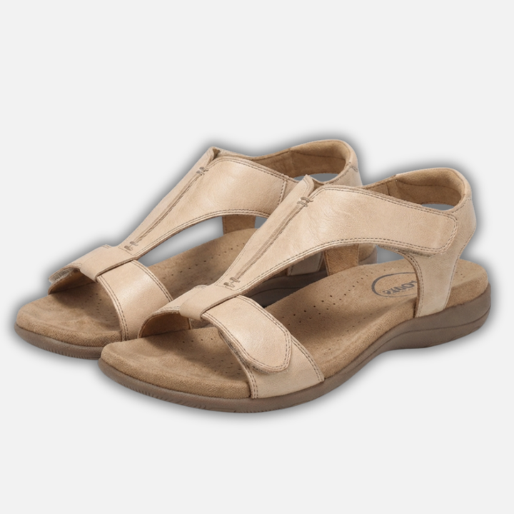 Sandalen mit verstellbaren Riemen und gepolsterter Sohle für Damen