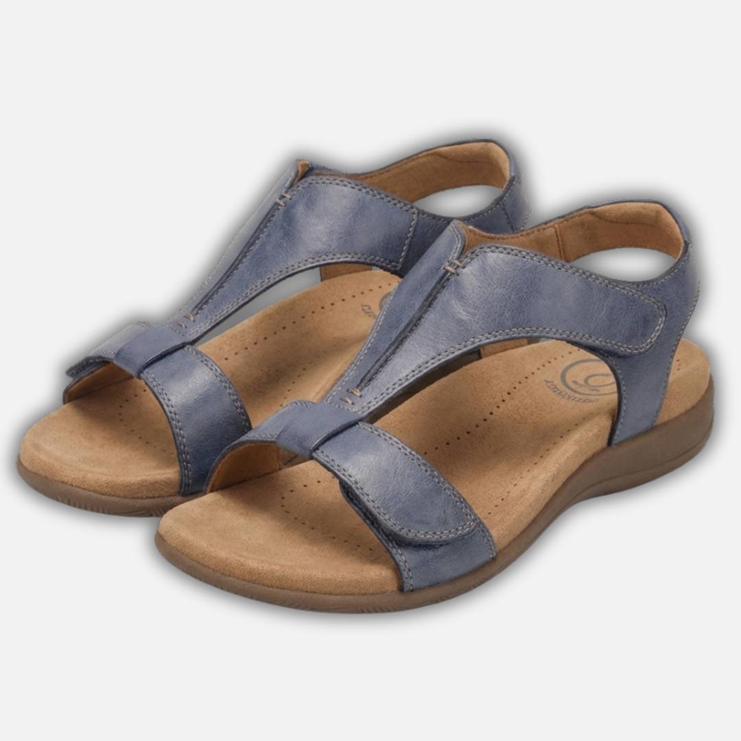 Sandalen mit verstellbaren Riemen und gepolsterter Sohle für Damen