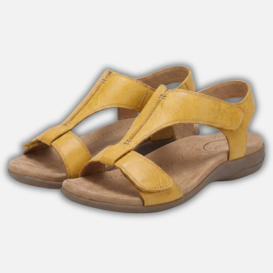 Sandalen mit verstellbaren Riemen und gepolsterter Sohle für Damen