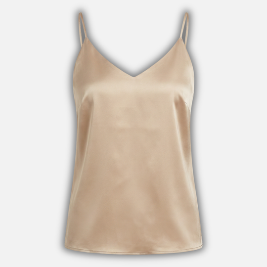 Satin Cami Top mit V-Ausschnitt für Damen